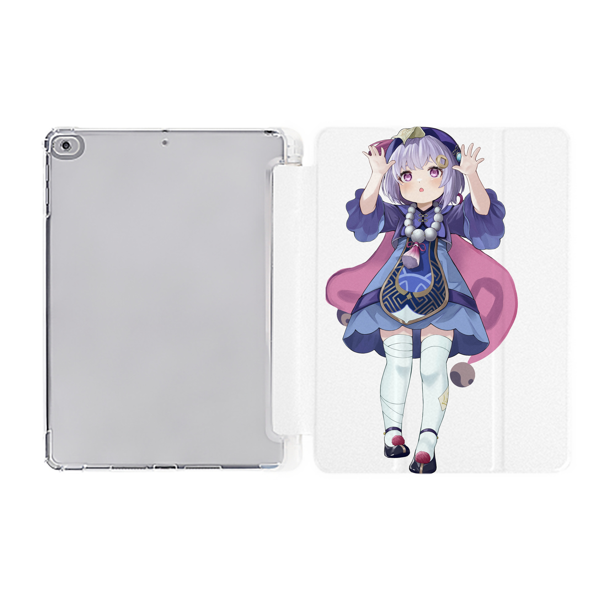 げんし神 七七 なな  genshin Nana IPad ケース ペン収納付き 三つ折りスタンド PUレザー×シリコン 対応機種9.5/10.5/10.9インチ
